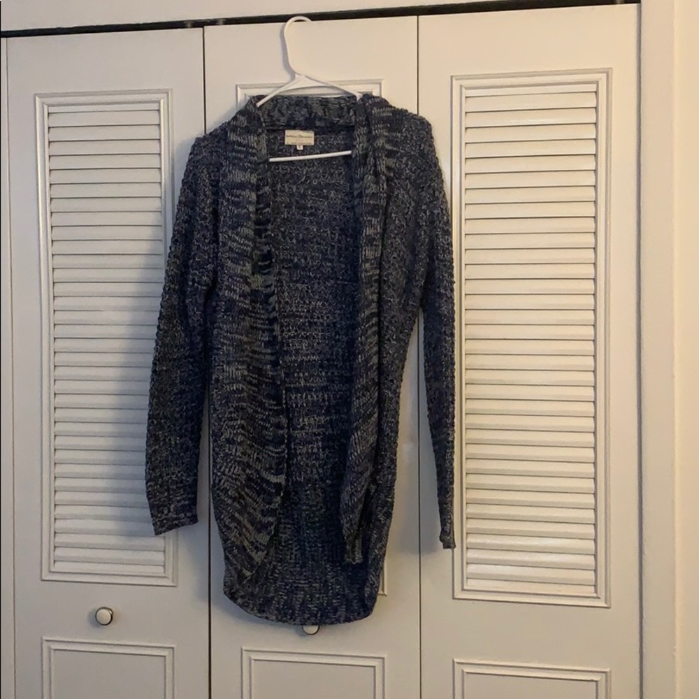 Blue and White Cardigan